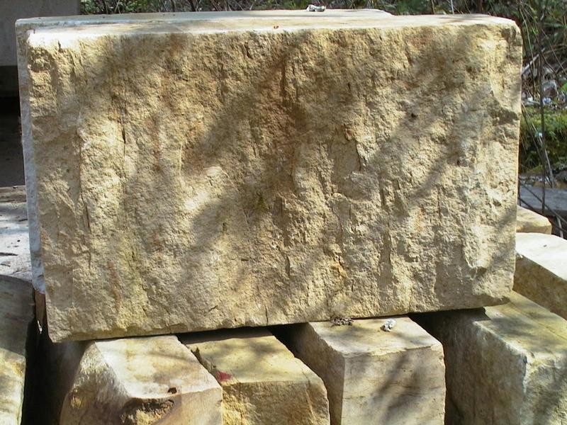 Rhätsandstein Thüringen grau-gelb
